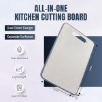 Double-Sided Stainless Steel Cutting Board for Kitchen