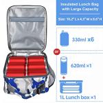 Leakproof Insulated Lunch Bag with Bottle Pocket