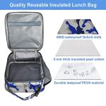 Leakproof Insulated Lunch Bag with Bottle Pocket