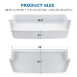 2 Pack Refrigerator Door Shelf Bin for Whirlpool