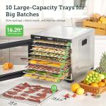 COSORI Stainless Steel Food Dehydrator with 10 Trays