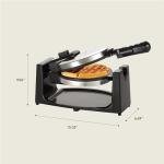 Bella Classic Rotating Belgian Waffle Maker, Stainless Steel