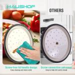 HAUSHOF 5.3QT Enameled Cast Iron Dutch Oven