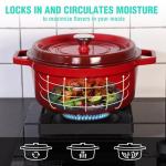 HAUSHOF 5.3QT Enameled Cast Iron Dutch Oven