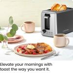 Chefman 2 Slice Toaster, 7 Shade Settings, Removable Crumb Tray, Thick Bread and Bagel Toaster with Defrost and Cancel Buttons – Black