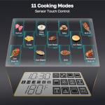 24" Single Wall Oven, ThermoMate 2.6 Cu.Ft. Electric Wall Oven with 12 Functions, White Built-in Convection Ovens, Sensor Touch Control, Safety Lock, ETL Certified, 3100W
