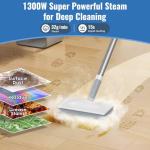FEPPO Steam Mop & Handheld Steam Cleaner for Home and Floor Cleaning, 15s Heat-Up, 230°F Powerful Steamer with 10-in-1 Multi-Purpose Attachments for Floors, Hardwood,Tiles,Grout,Windows,Kitchen,Bath