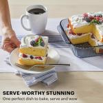 Pyrex Colors Tinted (8x8) Glass Baking Dish with BPA-Free Lid, Oblong Bakeware Glass Pan For Casserole & Lasagna, Dishwasher, Freezer, Microwave and Pre-Heated Oven Safe, Smoke