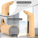 Greatmay Convenient Automatic Soap Dispenser,4 Adjustable Levels Touchless Hand Sanitizer Pump with Infrared Sensor, 400 ml Countertop Electric Soap Dispenser for Bathroom,Kitchen
