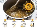 Craft A Brew - American Pale Ale - Beer Making Kit - Make Your Own Craft Beer - Complete Equipment and Supplies - Starter Home Brewing Kit - 1 Gallon