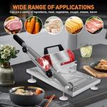 Manual Frozen Meat Slicer Machine for Home Use Meat Cutter Upgraded Stainless Steel Food Slicer Beef Mutton Roll for Hotpot Thickness Adjustable Cleavers Commercial Cooking Utensils zx