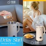8 in 1 Nut Milk Maker Machine,(27oz/800ml) Soy Milk Maker for Homemade Almond, Oat, Coconut, Juice, Milkshake, Grains, Creamy Soup, Plant Based and Non Dairy Beverages with Delay Start/Self-Cleaning