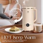 8 in 1 Nut Milk Maker Machine,(27oz/800ml) Soy Milk Maker for Homemade Almond, Oat, Coconut, Juice, Milkshake, Grains, Creamy Soup, Plant Based and Non Dairy Beverages with Delay Start/Self-Cleaning