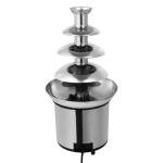 Chocolate Fountain,4 Tier Chocolate Fondue Fountain Electric Melting Machine with Temperature Control,Chocolate Fountain Machine for Chocolate Candy Butter Cheese and More - 60-Ounce - Silver