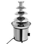 Chocolate Fountain,4 Tier Chocolate Fondue Fountain Electric Melting Machine with Temperature Control,Chocolate Fountain Machine for Chocolate Candy Butter Cheese and More - 60-Ounce - Silver
