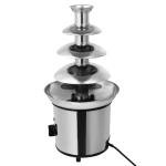 Chocolate Fountain,4 Tier Chocolate Fondue Fountain Electric Melting Machine with Temperature Control,Chocolate Fountain Machine for Chocolate Candy Butter Cheese and More - 60-Ounce - Silver