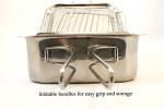 ExcelSteel Stainless Steel Stovetop Smoker - Medium