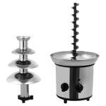 Chocolate Fountain,4 Tier Chocolate Fondue Fountain Electric Melting Machine with Temperature Control,Chocolate Fountain Machine for Chocolate Candy Butter Cheese and More - 60-Ounce - Silver