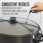 WESTON BRANDS 2-in-1 XL Programmable Slow Cooker & Electric Indoor Smoker, 10 Quart, With 3-Tier Smoking Rack for Meat, Cheese and More, Dishwasher Safe Crock, Temperature Probe, Black (03-2601-W)