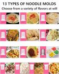 Zuguachi Electric Pasta Machine, 260w Household Fully Automatic Noodle Machine, 13 Types Of Noodle Molds, 500g Flour Capacity Noodle Machine