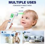 Thermometer for Adults and Kids, Digital Forehead Thermometer with Fever Alarm, Silent Mode & 35-Set Memory, Object 2 in 1 Mode