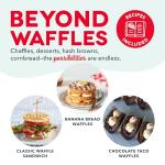 DASH Mini Maker for Individual Waffles, Hash Browns, Keto Chaffles with Easy to Clean, Non-Stick Surfaces, 4 Inch, Pink