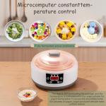 36 Hour Yogurt Maker,1.2L Automatic Digital Yoghurt Maker Machine,Lcd Display with Constant Temperature,Multi-Function Probiotic Yogurt Maker with Temperature Control (white)