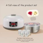 36 Hour Yogurt Maker,1.2L Automatic Digital Yoghurt Maker Machine,Lcd Display with Constant Temperature,Multi-Function Probiotic Yogurt Maker with Temperature Control (white)