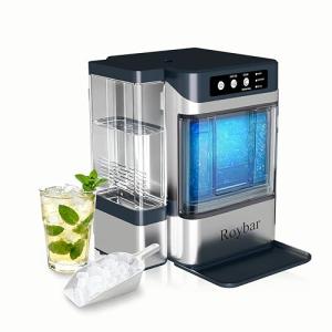 Large Capacity Ice Makers Countertop One-Click Operation Self-Cleaning Portable Ice Maker 41lbs/24H with There is A Detachable 3L Water Tank Ice Machine for Home,Bar,Office