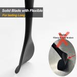 Upgrade Silicone Spatula Spoon Set,VOVOLY Heat Resistant Rubber Spoonula, Seamless Non-Stick Flexible Scrapers for Baking Mixing Tool,3 Pack, Black
