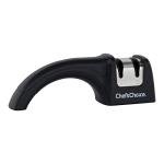 Chef's Choice 4640100Chef'sChoice 464 Pronto Diamond Hone Manual Knife Sharpener For Serrated and Straight Knives Diamond Abrasives Easy and Secure Grip Compact Design Made in USA, 2-Stage, Black