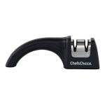 Chef's Choice 4640100Chef'sChoice 464 Pronto Diamond Hone Manual Knife Sharpener For Serrated and Straight Knives Diamond Abrasives Easy and Secure Grip Compact Design Made in USA, 2-Stage, Black