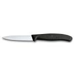 Victorinox 6.7603 3.25 Inch Swiss Classic Paring Knife with Straight Edge, Spear Point, Black, 3.25", 3.25" Paring