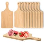 12 Pcs Thicken Bamboo Cutting Board Bulk 11x5 Inch Personalized Wood Chopping Board Customized Laser Engraving Serving Charcuterie Boards for Wedding Mother's Day Housewarming Present,0.39" Thick