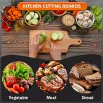 12 Pcs Thicken Bamboo Cutting Board Bulk 11x5 Inch Personalized Wood Chopping Board Customized Laser Engraving Serving Charcuterie Boards for Wedding Mother's Day Housewarming Present,0.39" Thick