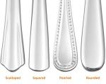 Amazon Basics Stainless Steel Dinner Knives with Round Edge, Dishwasher Safe, Pack of 12, Silver
