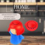 Maison de Blanc HOME Angry Mama Microwave Oven Steam Cleaner | Effortless Microwave Cleaner with Vinegar & Water | Fun, Effective Way to Disinfect & Remove Stains in Minutes