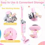 Kids Vacuum Cleaner Toy Set for Toddlers - 2PCS Toy Vacuum Sets for Toddlers 3+ Toddler Vacuum Toy That Works with Sound Effects, Baby Play Vacuum Pretend Role Play Household Housekeeping