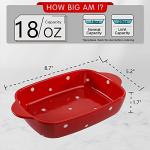 Set of 4 Ceramic Casserole Dishes with Handles