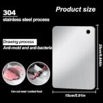 BLOCE Cutting Board for Kitchen, Mini Stainless Steel Non Stick Chopping Board, Upgrade Double Sided Food-Grade Stainless Steel Board for Kitchen for Meat Cheese Vegetable (Mini)