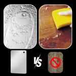 BLOCE Cutting Board for Kitchen, Mini Stainless Steel Non Stick Chopping Board, Upgrade Double Sided Food-Grade Stainless Steel Board for Kitchen for Meat Cheese Vegetable (Mini)