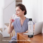 PHILIPS Sparkling Water Maker Soda Maker Soda Streaming Machine Quick Twist for Easy Install, 1L Carbonating Bottle, Soda Water Maker, Compatible with 60L CO2 Carbonator(NOT Included), ADD4901BKOQ/37