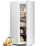 Antarctic Star 6.0 Cu.ft Upright Freezer, Small Stand Up Freezer with Adjustable Thermostat, Removable Glass Shelves, for Bedroom/Home/Dorms,White