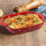 Set of 4 Ceramic Casserole Dishes with Handles