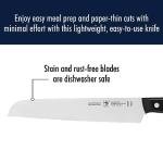 HENCKELS Solution Razor-Sharp 8-inch Bread Knife, Cake Knife, German Engineered Informed by 100+ Years of Mastery, Black/Stainless Steel