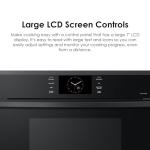 SAMSUNG 30" Single Wall Oven with Steam Cook, Matte Black Steel, NV51CG600SMTAA