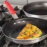 Tramontina 10-Inch Nonstick Frying Pan, Red Handle