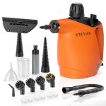 Handheld Steam Cleaner, Steam Cleaner with 16 PCS Accessory & Safety Lock, 500ML Large Capacity Natural Surface Steam for Cleaning, Multipurpose Steamer for Home, Car, Bathroom, Grease (Orange)