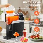 Slushie Machine No Ice Needed - 88oz Slushy Machine for Home, Frozen Drink Maker with 6 Presets Mode, Quick Freeze Margarita Machine, Perfect for Spiked Slush, Milkshake, Coffee and More