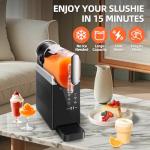 Slushie Machine No Ice Needed - 88oz Slushy Machine for Home, Frozen Drink Maker with 6 Presets Mode, Quick Freeze Margarita Machine, Perfect for Spiked Slush, Milkshake, Coffee and More